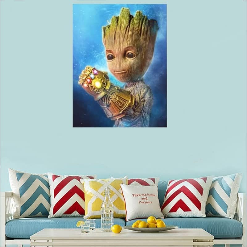 5D DIY Diamond Art and Craft Painting Kits Full Drill, Crystal Rhinestone Cross Stitch Embroidery Canvas Painting Pictures by Numbers for Kids Adults Gifts Home Wall Decor - Grute