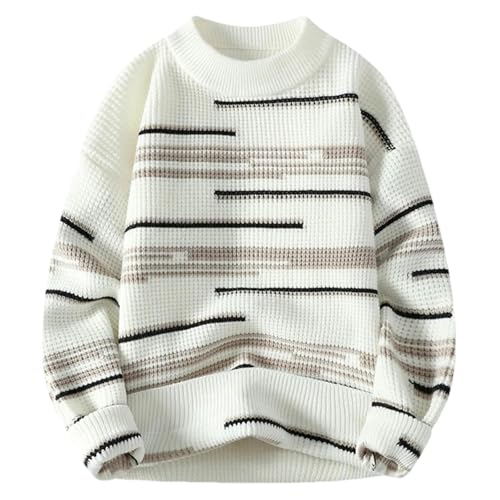 Men's Sweater O-Neck Knitted Long-Sleeve Warm Men Casual Sweaters Thicken Warm Pullovers Knitted Sweater Male4