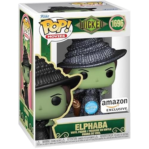Funko POP Movies: Wicked - Elphaba - Glitter - Collectable Vinyl Figure - Gift Idea - Official Merchandise - for Kids & Adults - Movies Fans - Model Figure for Collectors