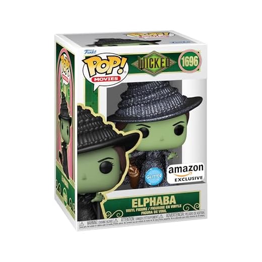 Funko Pop! Movies: Wicked - Elphaba - Purpurina- Exclusiva Amazon - Figura de Vinilo Coleccionable - Idea de Regalo - Mercancia Oficial - Juguetes para Niños y Adultos - Movies Fans