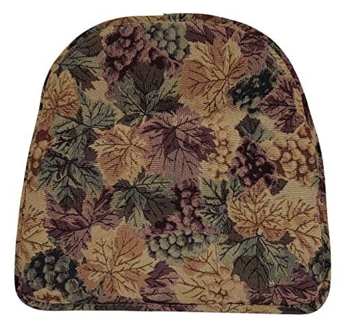 Klear Vu Polyester Cabernet Gripper Non-Slip Chair Cushions, 15" X 16", 4 Count (Pack Of 1), Multicolor #TOP1