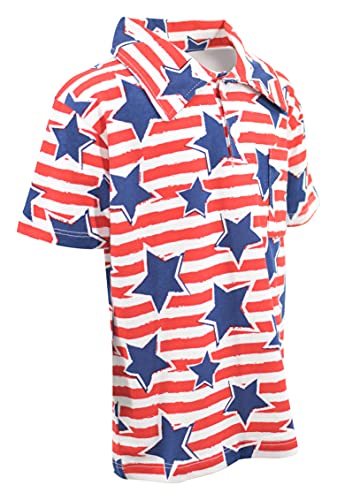 Image of Unique Baby Short Sleeve Collared Boys Polo Shirt, Toddler Kids Polo Shirts