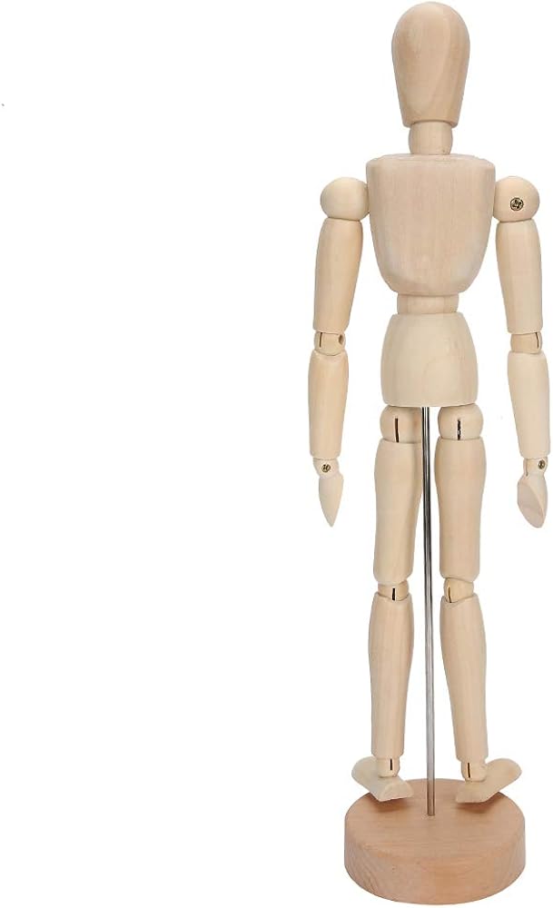 Amazon.co.jp: ドローイングマネキン 木製人体模型 おもちゃ 可動手足