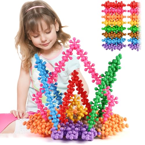 TOMYOU 300 Pcs Building Blocks Kids STEM Toys Educational Sets Interlocking Plastic for Preschool Boys and Girls Aged 3+, Safe Material Creativity