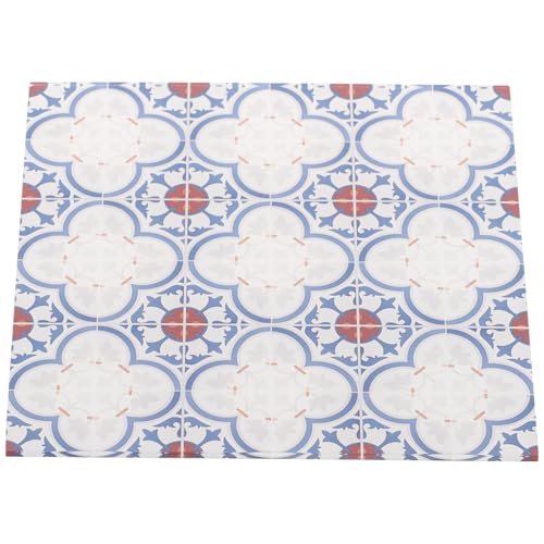 SUPVOX Minipiso Acrílico Grande 9X9 CM para Casas de Muñecas Accesorio Vintage Rústico para Decoración de Habitaciones Suelo Miniatura Resistente y Liso para Maquetas y Juegos