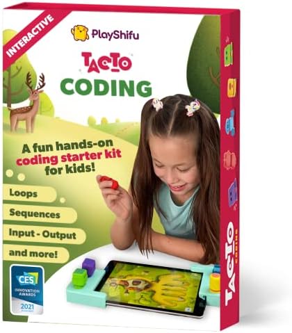 Shifu Tacto Coding by PlayShifu (app based) – Story-based Visual Coding Adventure | Coding Games for Kids | STEM Puzzles | Logic Games | Educational Gifts for Boys and Girls Age 4 – 10 (tablet not included)