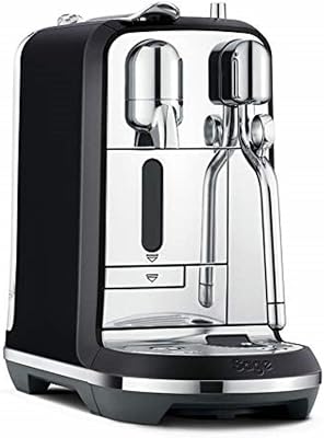 Nespresso Creatista Plus Automatic Pod coffee machine with milk frother wand for Espresso, Cappuccino & Flat White by Sage in Black Truffle
