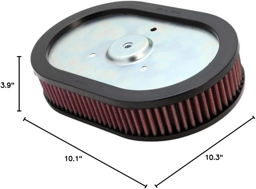 K&N Engine Air Filter: High Performance, Premium, Powersport Air Filter: Fits 2009-2017 HARLEY DAVIDSON (Fat Bob, Dyna Low Rider, Wide Glide, Switchback, CVO Limited, and other select models) HD-0910