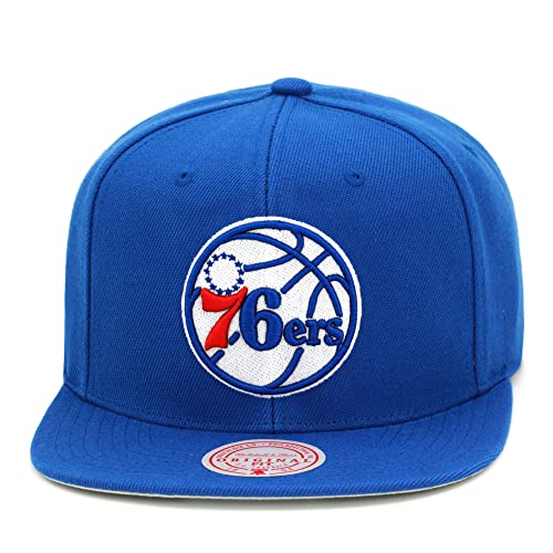 Mitchell & Ness Philadelphia 76ers NBA Core Basic Snapback Hat Adjustable Cap - Royal