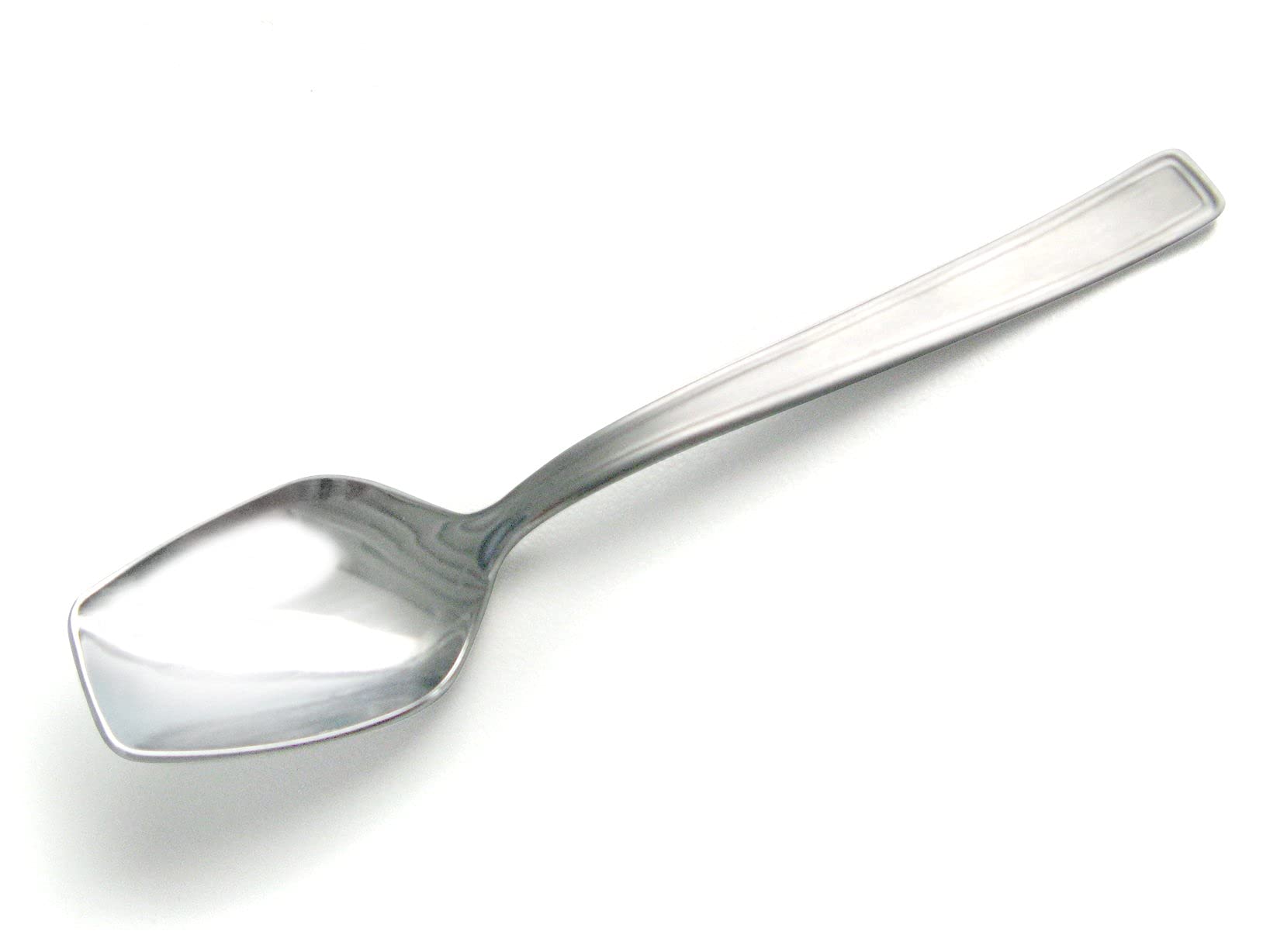 ABERT Set 12 Stainless Steel Ice Cream Palettes Boston Kitchen Utensils, Grey