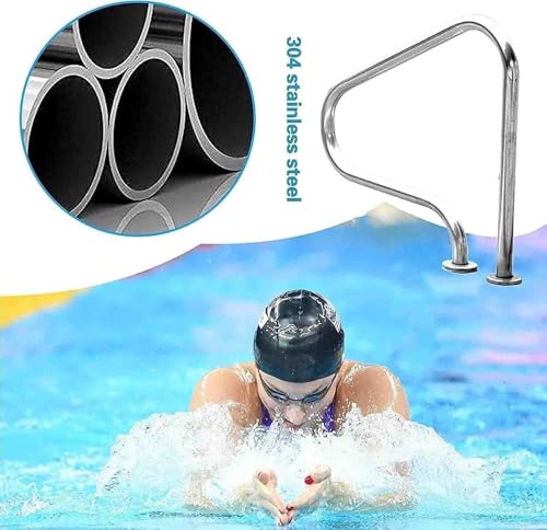 Marches antidérapantes pour une utilisation sûre en intérieur et en extérieur, installation facile et design durable pour l'accès à la piscine