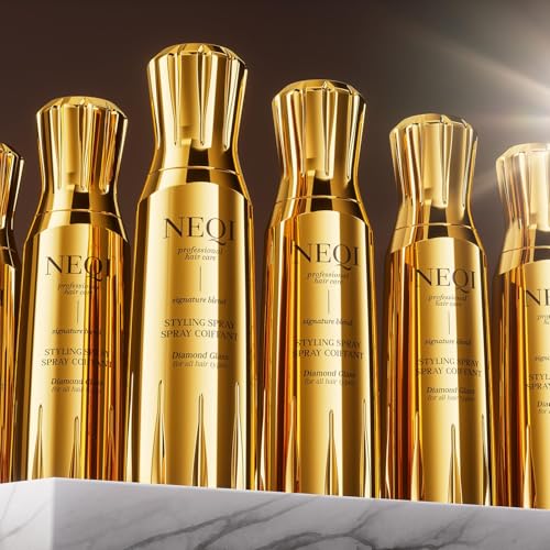 NEQI DIAMOND GLASS Spray Protector Térmico 180ml - Brillo para Todo Tipo de Cabello - Protección Hidratante, Suave y Sedoso - Efecto Cristal - Made in Italy - imagen 6