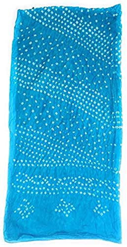 Image of PK HUB Women's Jaipuri Rajasthani Art Silk Bandhej Bandhani Dupatta