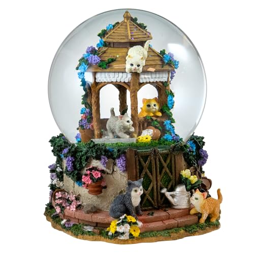 150MM Cat Family Musical Snow Globe by The San Francisco Music Box Company