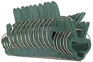 80 Piece Green Gentle Gardening Plant Support Clips