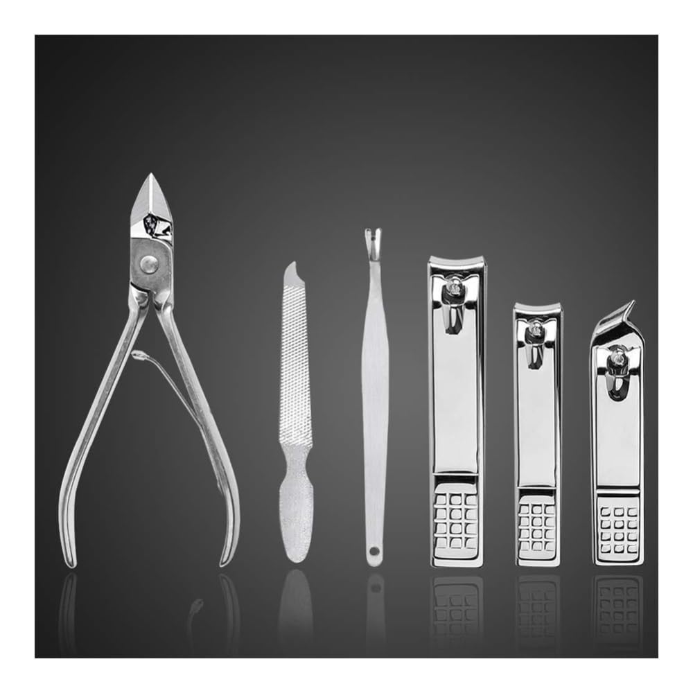 Nagelknipser, 18-in-1-Profi-Maniküre-Set, Nagelpflege-Set aus Edelstahl mit Reiseetui