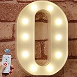 LED Marquee Letter Lights Alphabet Light Up Sign With Timer Remote Control Dimmable for Wedding Home Party Bar Decoration - RC - O