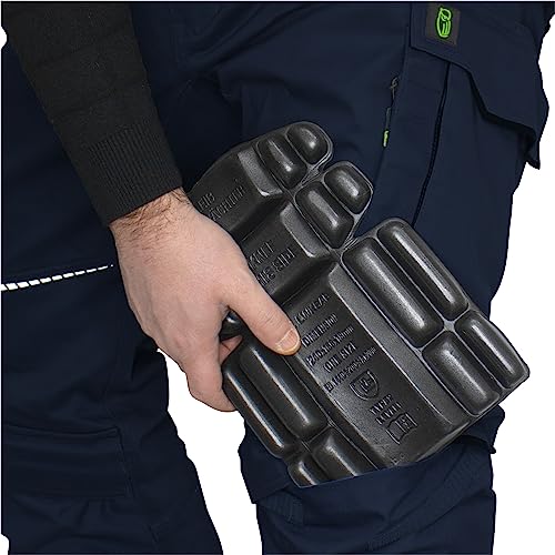 Foto von Leibwächter Flex-line Arbeitshose Herren – Marine/schwarz – Gr. 48 – Bequeme Workwear mit Elastan (Spandex) – 60°C waschbar & trocknergeeignet – erhöhte Reißfestigkeit – für verschiedenste Berufe