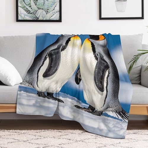 Plaid pingouin en flanelle pour instaurer une ambiance cocooning - 6