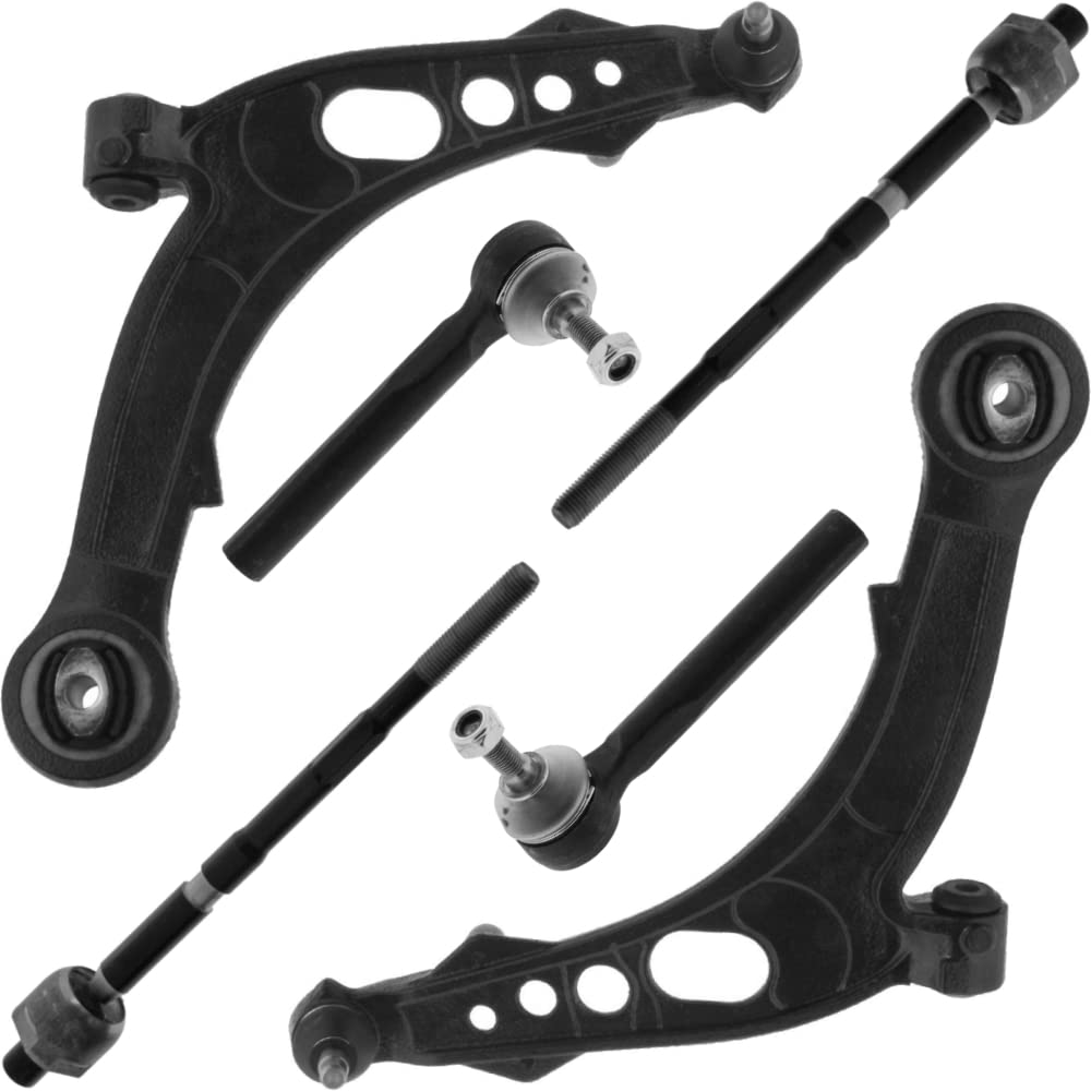 Kit bracci di sospensione anteriore compatibile per FIAT PUNTO 188 99-07 composto da 6 ricambi auto