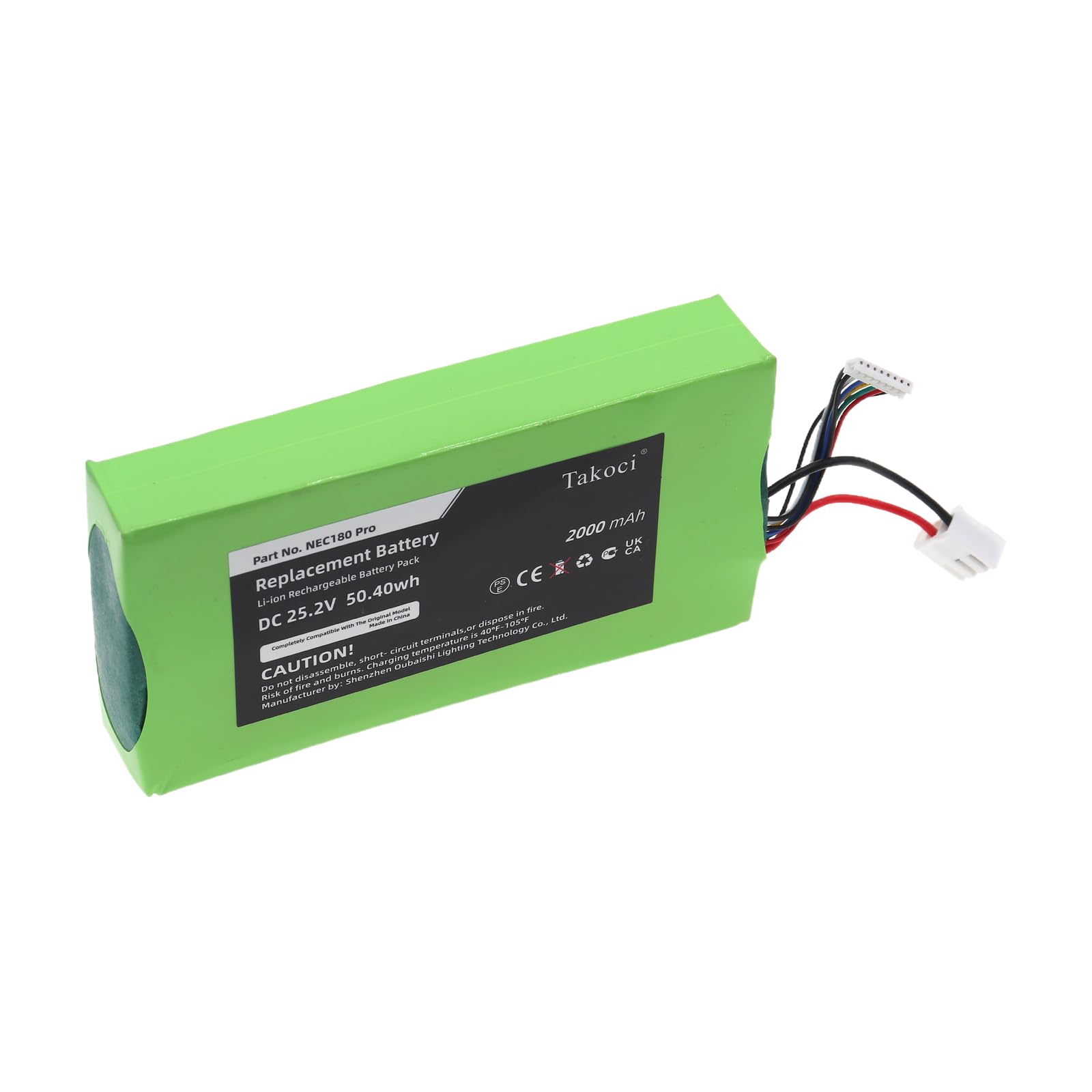 25.2V/2000mAh BP25220F Replacement Battery for Eure’ka NEC180 Pro KVR25221 MOP VRT 70925 V8 8817043200 Cordless Vacuum Cleaners