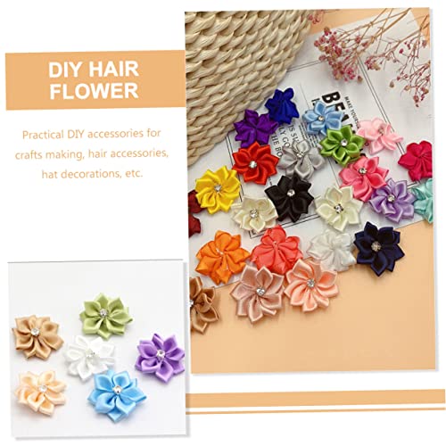 Ciieeo 800 Pcs Handcrafted Rhinestone Accessories With Fake Embellishments Arts Crafts Colored Scrapbooking Ribbon Cm Satin Artificial Diy Flowers Bows Garment Wedding Decoration Wreath #TOP6