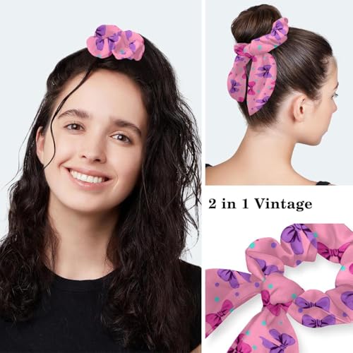Image of Butterfly Scrub Cap Women with Ponytail & Buttons Adjustable Surgical Nurse Hat with Cotton Sweatband for Long Hair