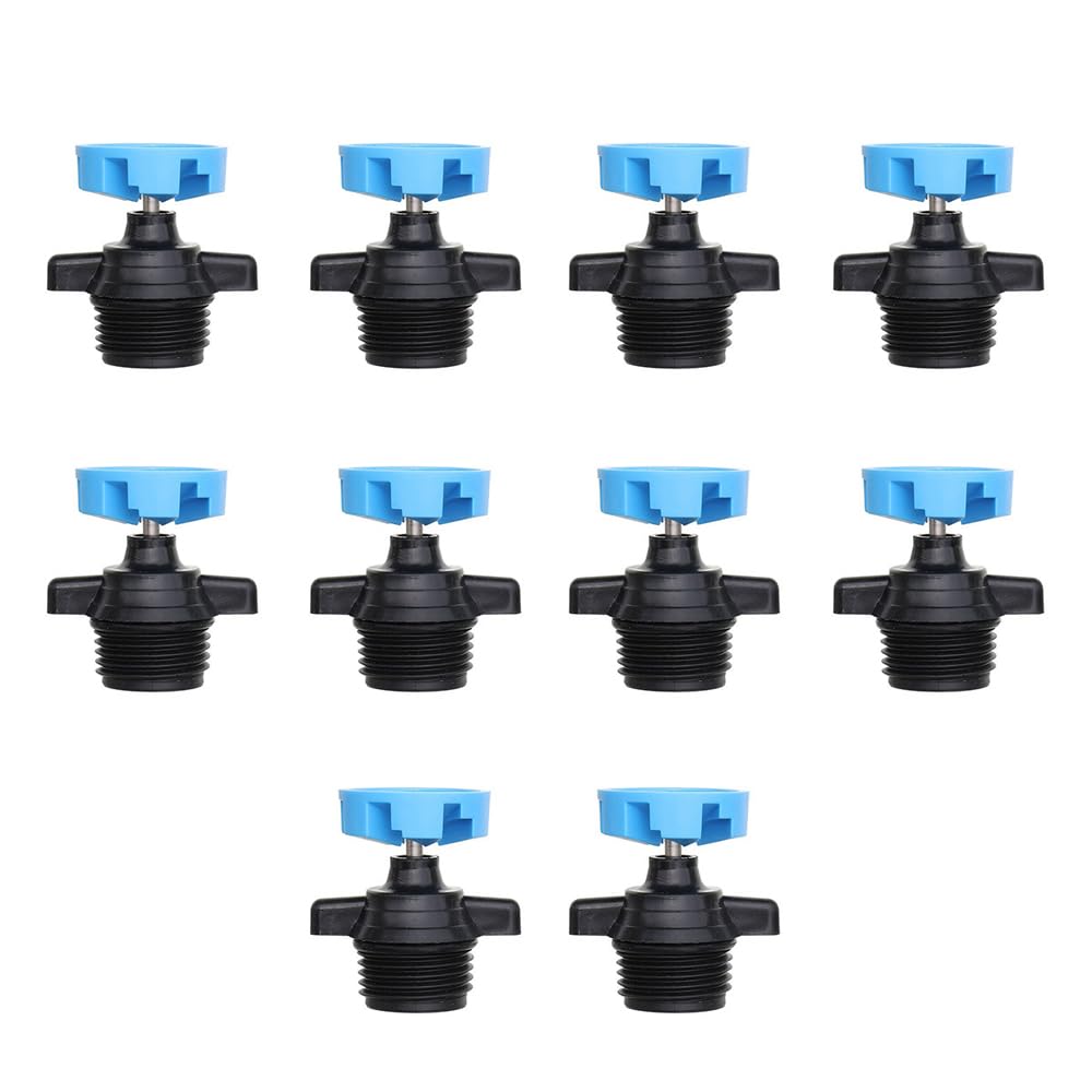Têtes d'arrosage rotatives automatiques TopHomer en plastique bleu pour jardin (lot de 10)