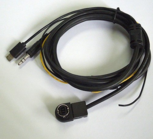 Car Android System Charger AUX Ai-net Interface Audio Cable Compatible with Alpine Kca-121b