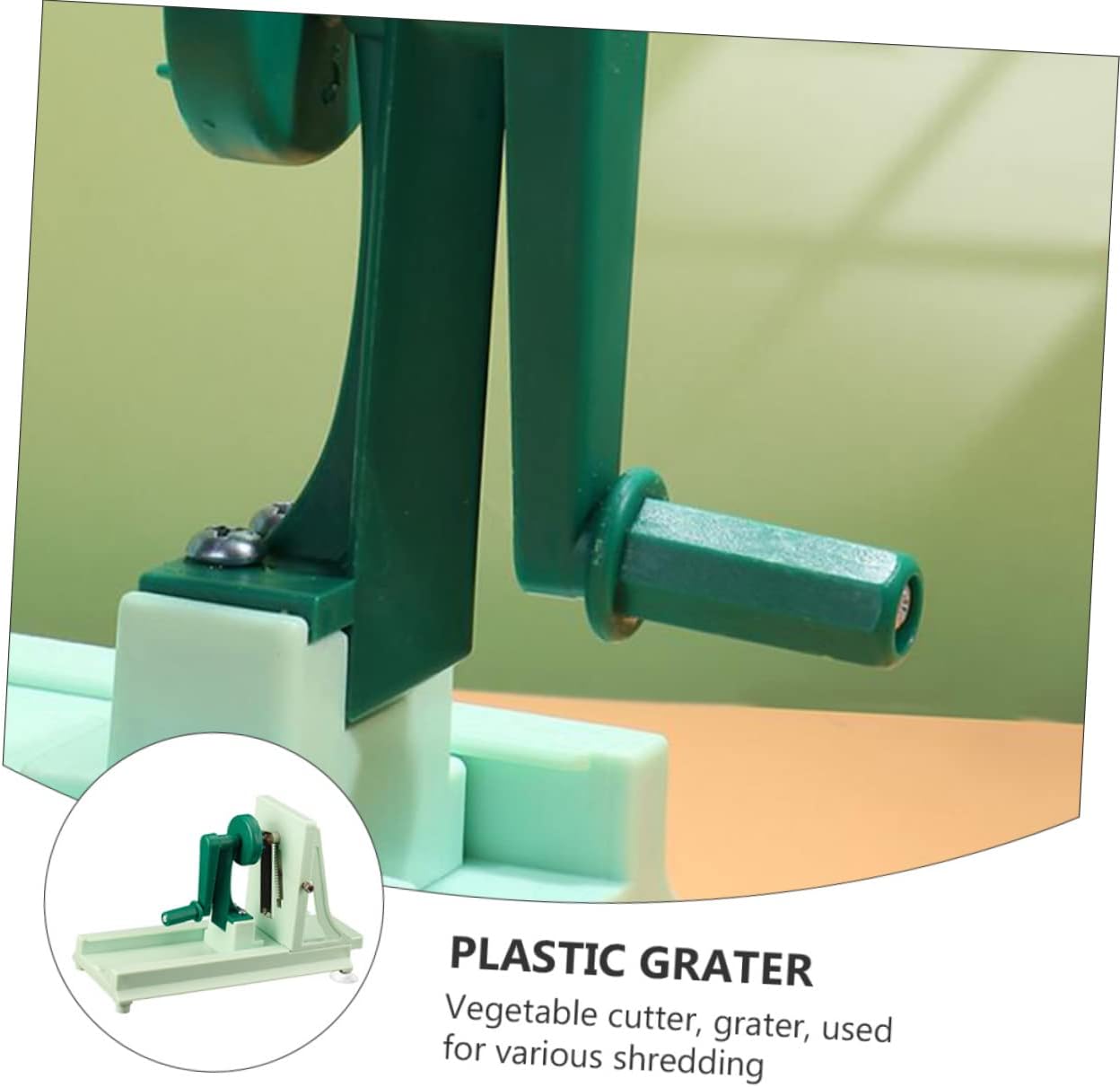 Multi-function Vegetable Cheese Hand Crank Shredder Plastic Manual Grater