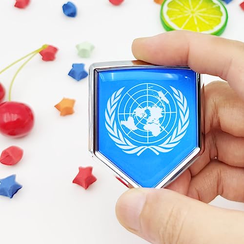 Calcomanía de bandera cromada Overdecor para parachoques de coche kit de 2 piezas 2
