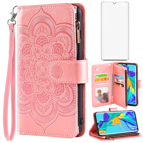 Accessoires Huawei P30 Pro étui portefeuille à rabat et film verre trempé écran