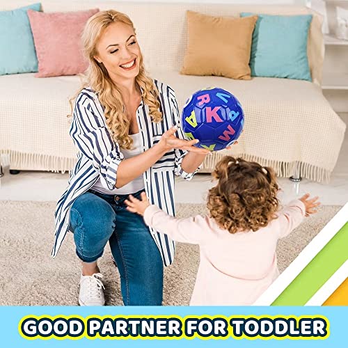 Dilabnda 3 Pcs Mini Soccer Balls For Kids Toddlers, Baby Colorful Soccer Footballs Balls Toys For Indoor Outdoor Backyard Lawn Sport With Pump, Soft Balls Gift For Girls Boys Ages 3-8 #TOP4