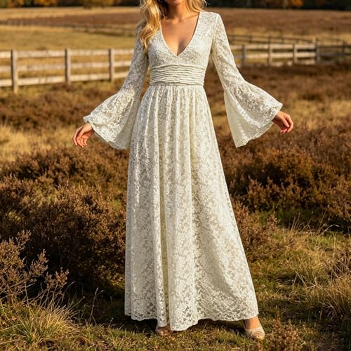 Robe d'été vintage col en V pour masquer les complexes