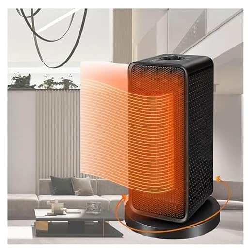 Aquecedores internos elétricos portáteis, Aquecimento rápido de 1200W aquecedor pessoal 70° oscilante para casa e escritório -3 modos,black