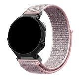 FVBBVCKAA Nylon Loop Watchband Fit For Garmin Forerunner 735XT Wristband Watch Band For Forerunner 735 220 230 235 620 630 Bracelet Strap(Pink)