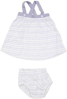 Junior Cotton Spaghetti Strap Dress 2 Pieces Size 12 Months For Girls - Multi Color