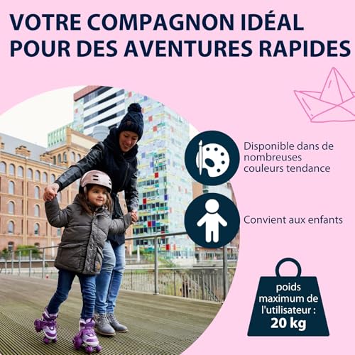 HUDORA Patins à roulettes My First Quad en différentes tailles & couleurs - Rollers à taille réglable de qualité pour enfants jusqu'à 20kg - Patins sûrs pour débutants avec grandes roues – vue 7