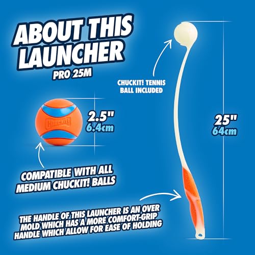 Chuckit! CH31318 Pro Max Glow Launcher 25M inkl. Max Glow Ball