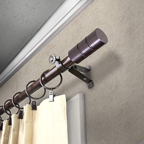 Theo Curtain Rod 120-170 Inch - Cocoa #TOP3