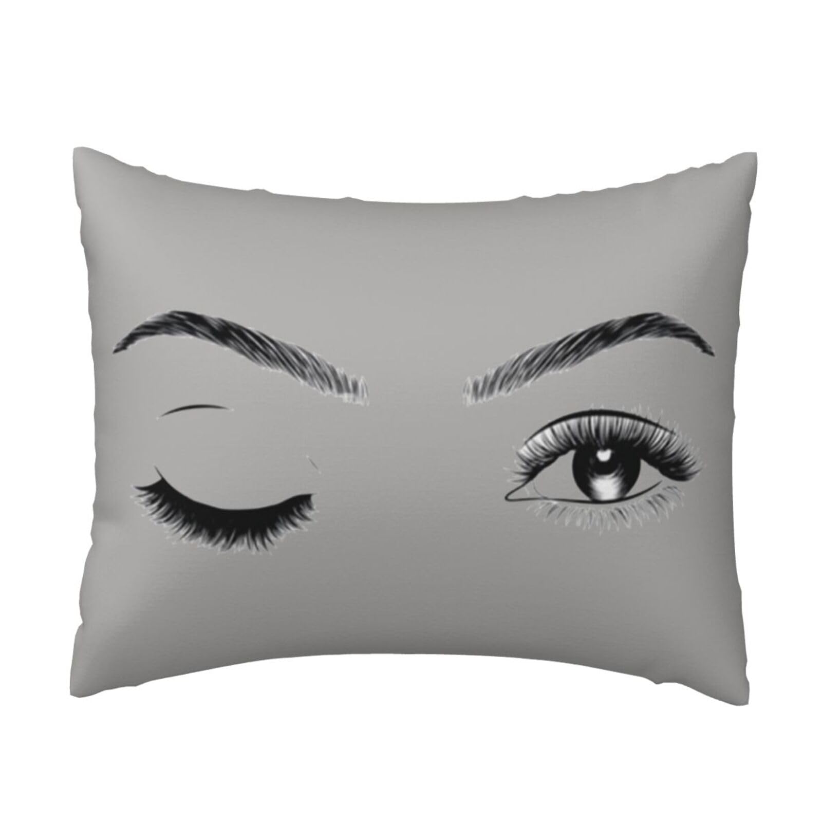 WSHFFILO eyelash printed Pillow Case 20x26in Decorative pillowcase Throw Pillow Cover