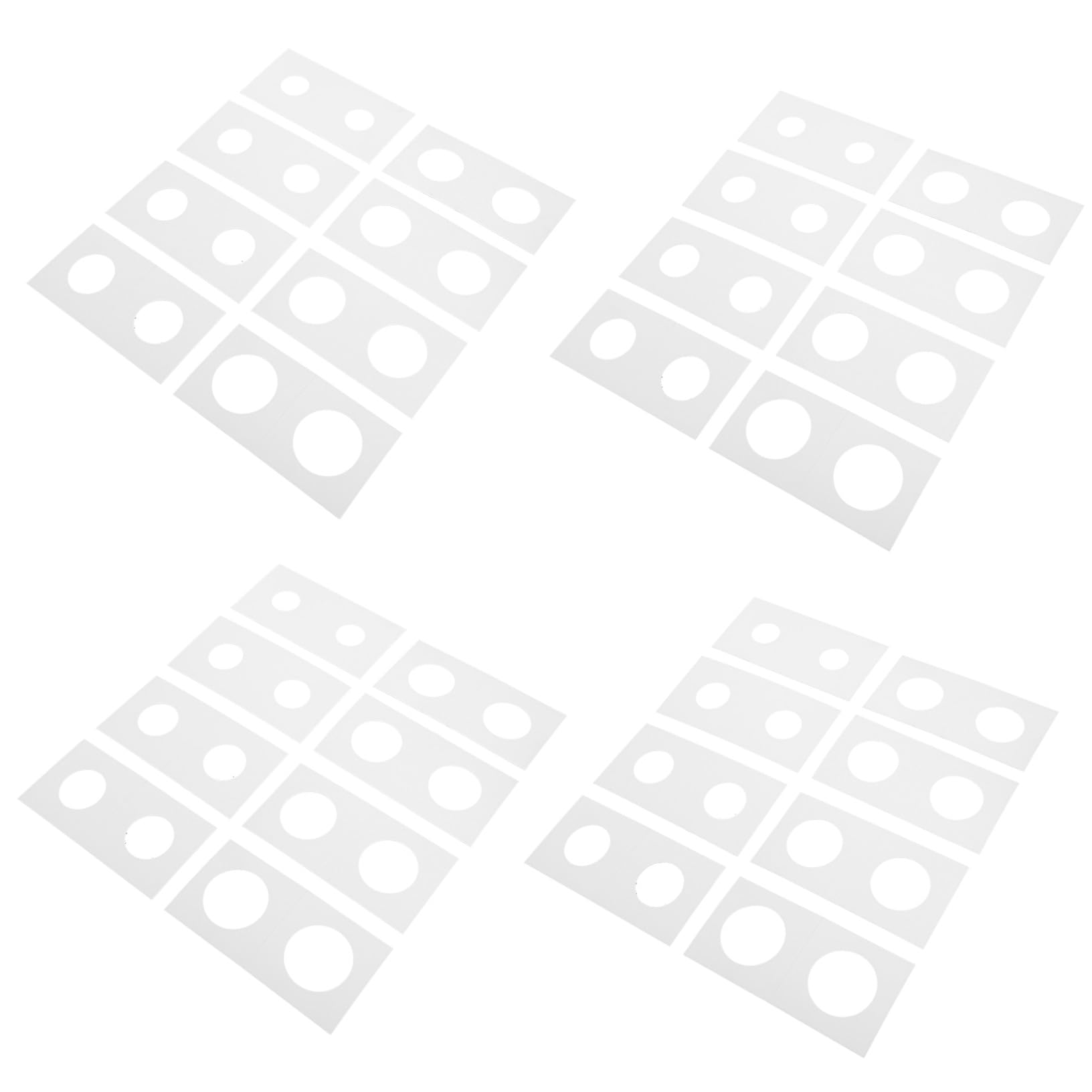 SHINEOFI Lot de 400 Porte-Monnaie en Papier Blanc Léger pour Pièces de Monnaie Argenté et Cuivre, Organisateur de Pièces de Collection Adapté aux Tailles de 17,5 Mm à 31,5 Mm