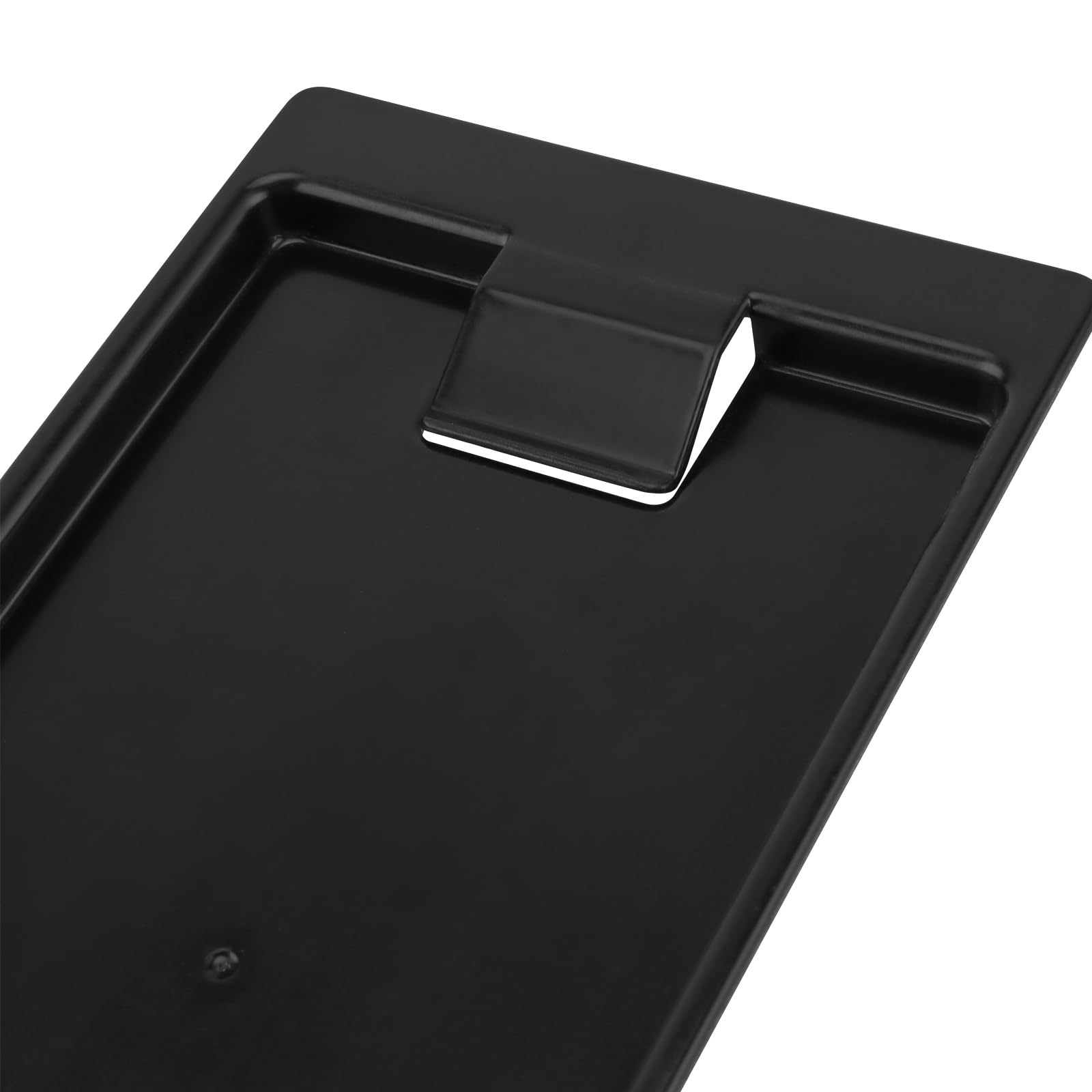 HAKZEON 40 PCS Black Plastic Rectangular Check Tray, Modern Design With Raised Edges And Clips For Secure Item Placement, Suitable For Restaurants, Bars, Hotels, And Catering Enterprises - View #2