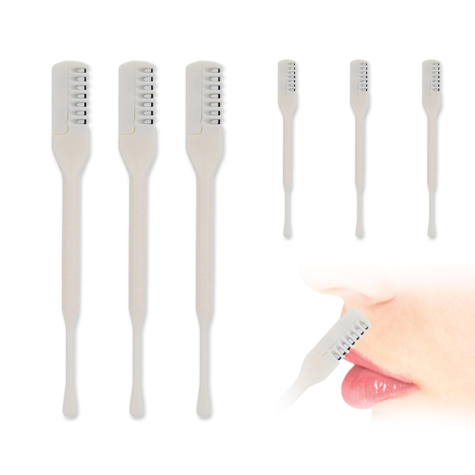6-Pack Manual Nose Hair Trimmer and Ear Hair Picker 360 Rotating Trimmer Battery-Free Personal Grooming Tools Home and