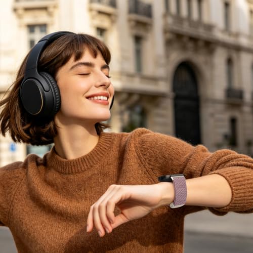 Image of Tobfit Stretchy Nylon Braided Band for Redmi Watch 6 /Redmi Watch5 /4 & Xiaomi Smart Band 8 Pro /9 Pro - Breathable, Adjustable Quick-Release Replacement Strap