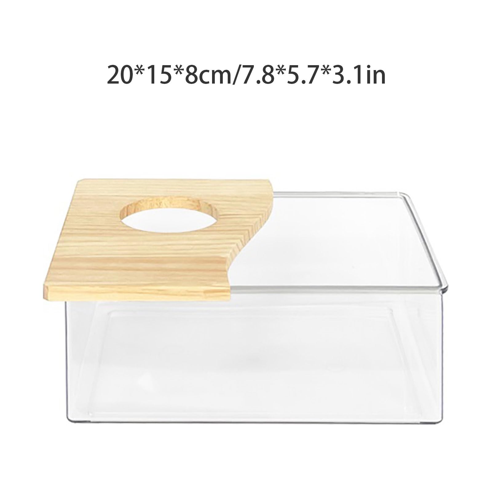 Chinchilla Universal Hamster Sandbadbehälter Container Große Kleine Haustier Hamster Badezimmer Haus Voll Transparente Spritzdichte Hamster Sandbadbox(C)