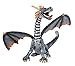 Produktbild Bullyland 75594 - Spielfigur, Drache sitzend blau/silber, ca. 11 cm groß, liebevoll handbemalte Figur, PVC-frei, tolles Geschenk für Jungen und Mädchen zum fantasievollen Spielen