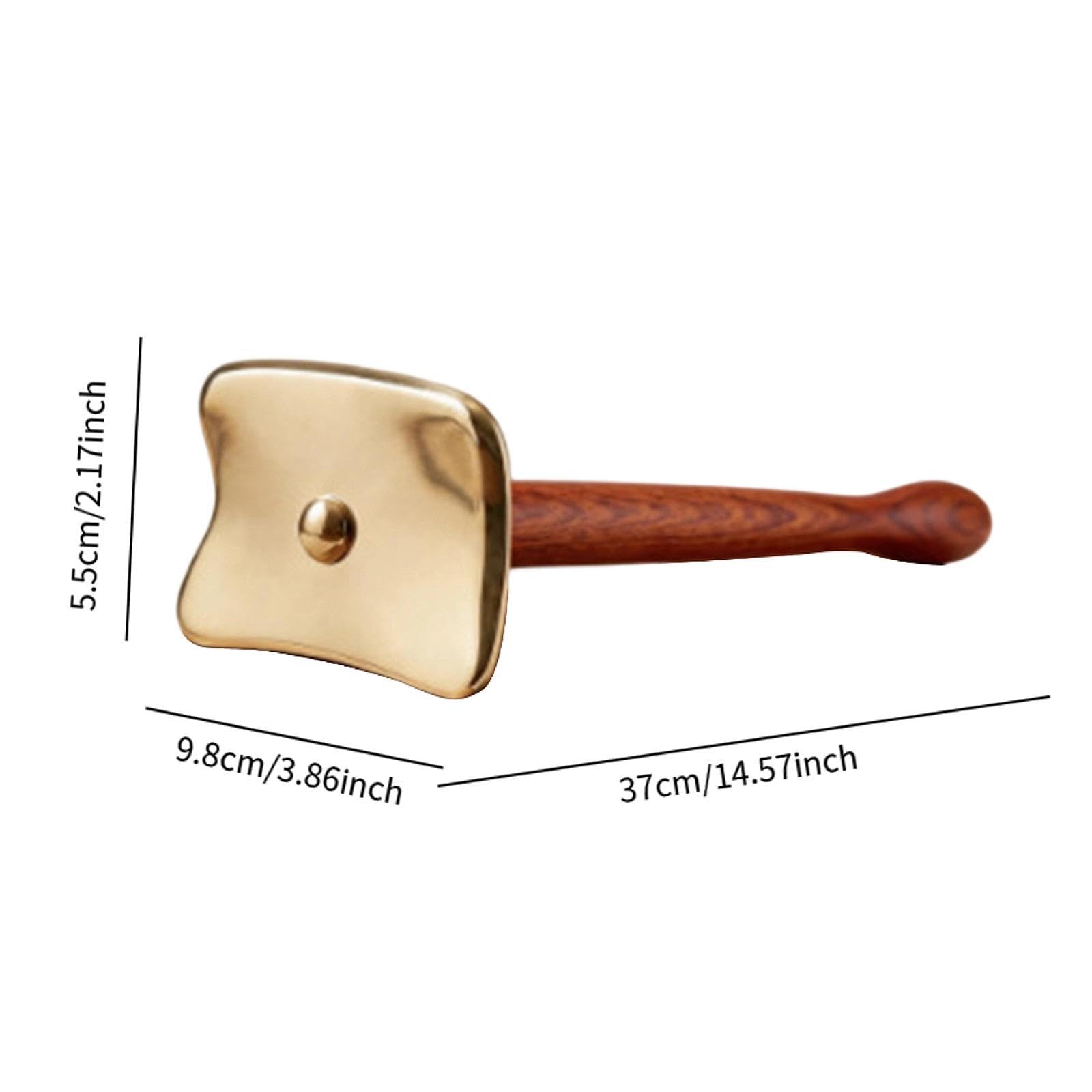 MERIGLARE Tabla Gua Sha, herramienta masaje autoraspante versátil para todo el cuerpo, con respaldo madera ergonómico, L