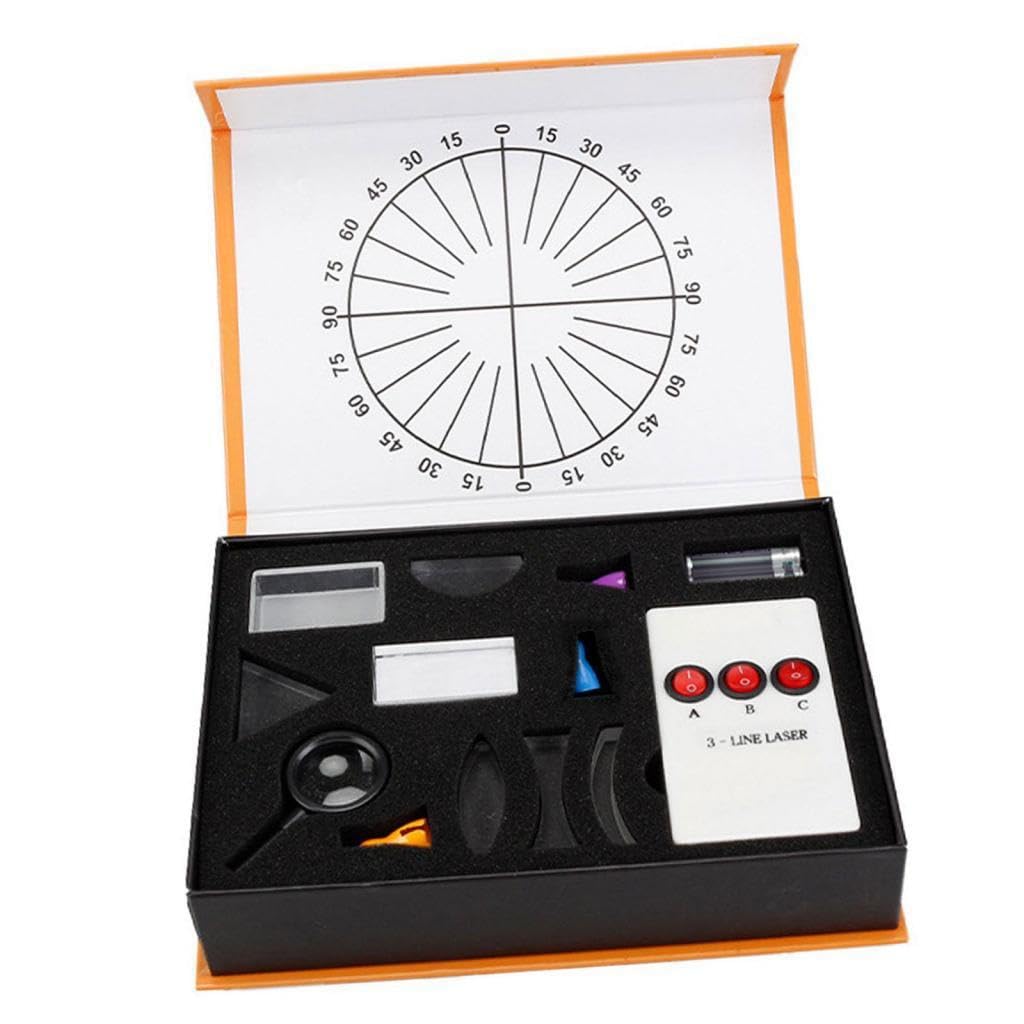 Il set di esperimenti sulla rifrazione e la riflessione della luce supporta la crescita educativa rispondendo alle menti curiose dei bambini. Kit di