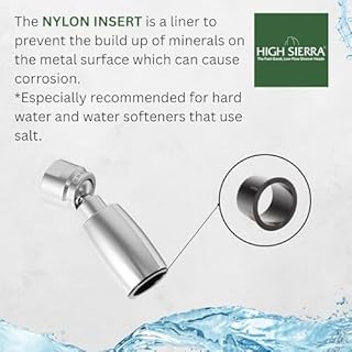 High Sierra® - CLASSIC™ Solid Lead-Free Metal 1.5 GPM Award Winning. Ultra Low Flow Shower Head. Patented Nozzle Never Clogs - Polished Chrome Finish